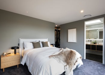 Warm Grey Bedroom Ensuite Walk In Robe