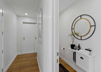 Hallway Powder Room Design Modern Home