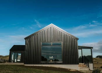 Modern Barn Style Home Black Cladding Exterior Design